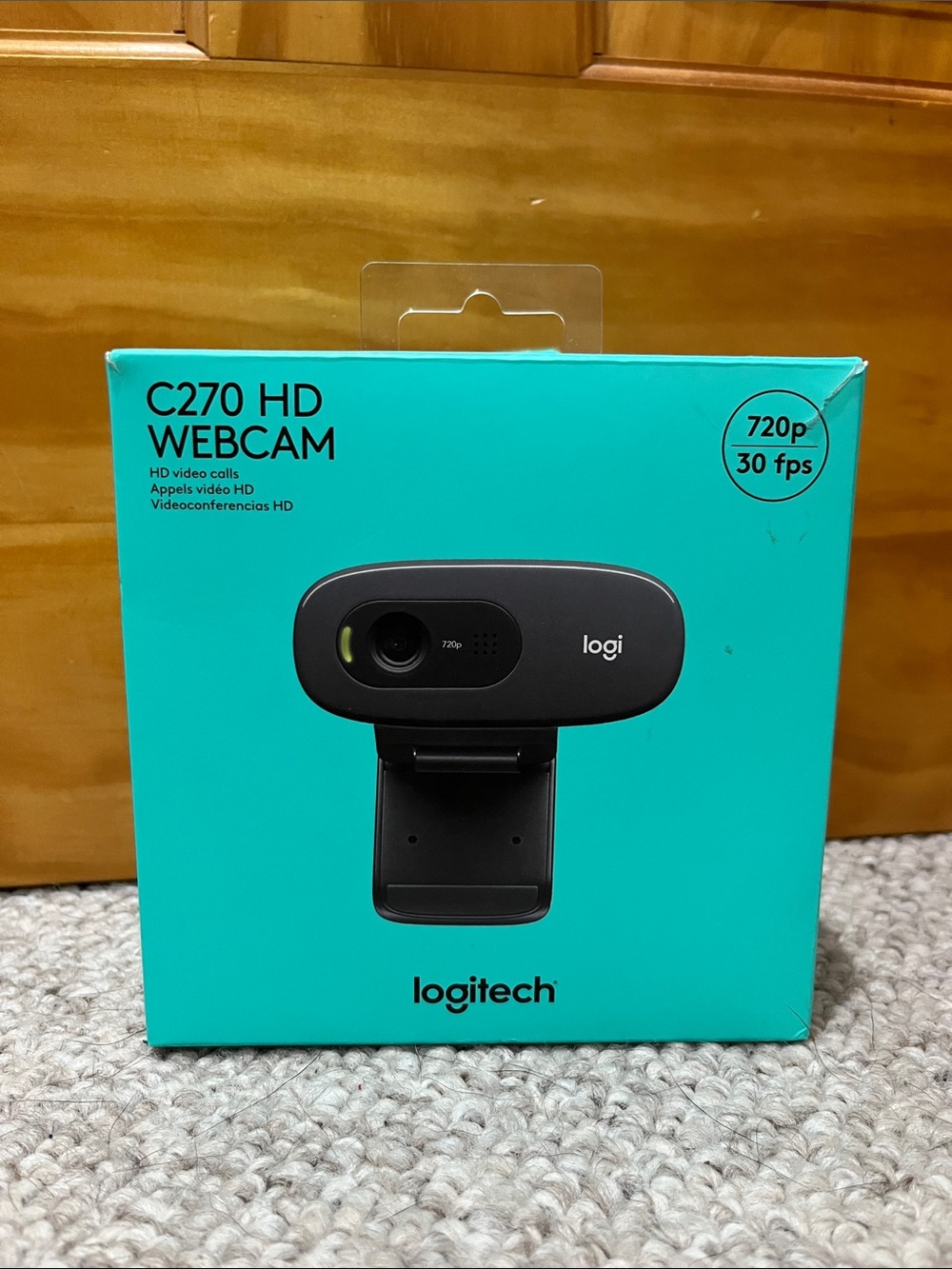 Logitech C270 HD Webcam in Black